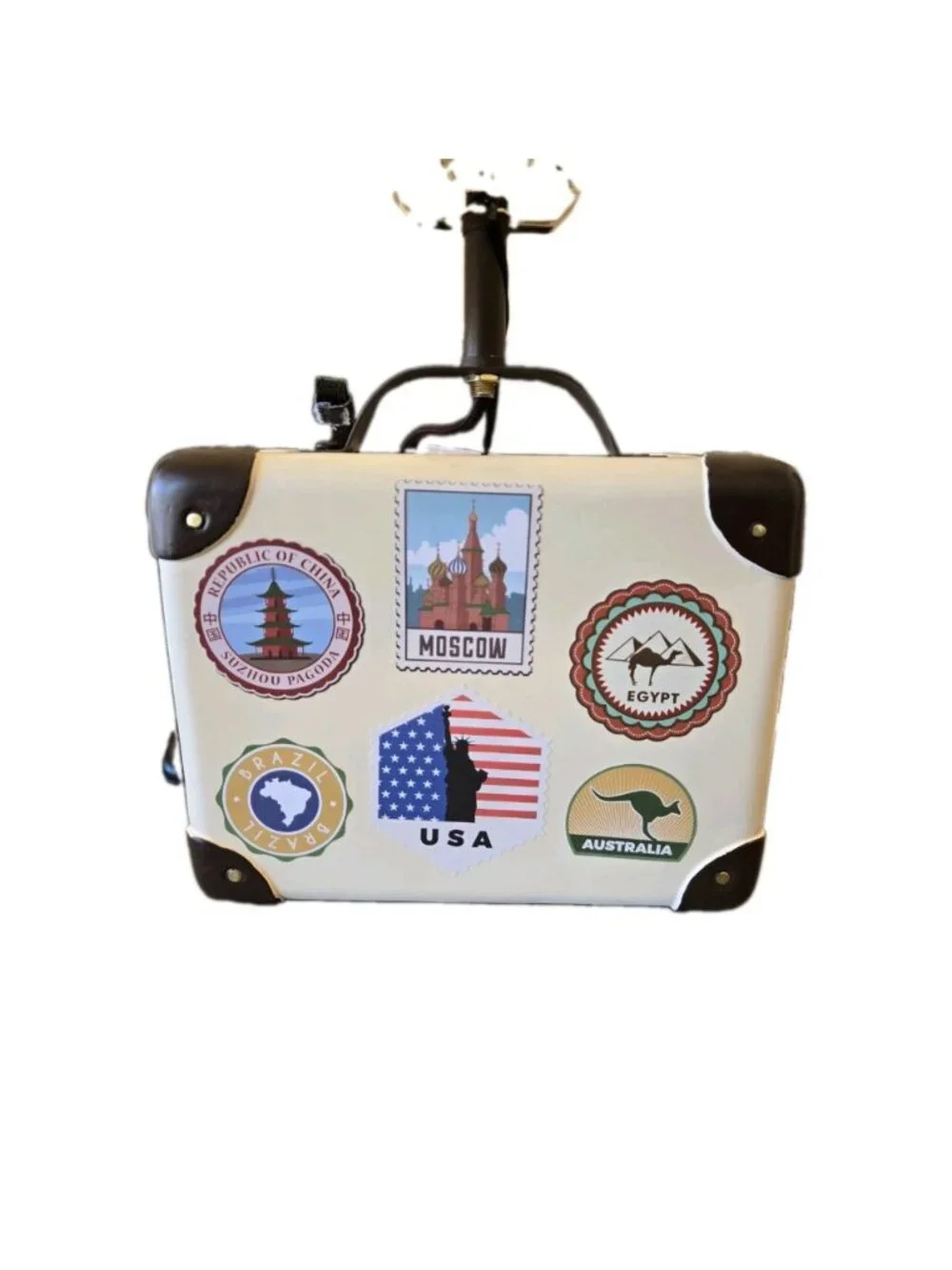 New Suitecase Travel Luggage Around The World Home Office Room Decor Lamp